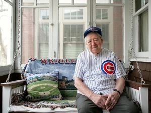 Cubs fan Richard Savage turned 100 in 2008.